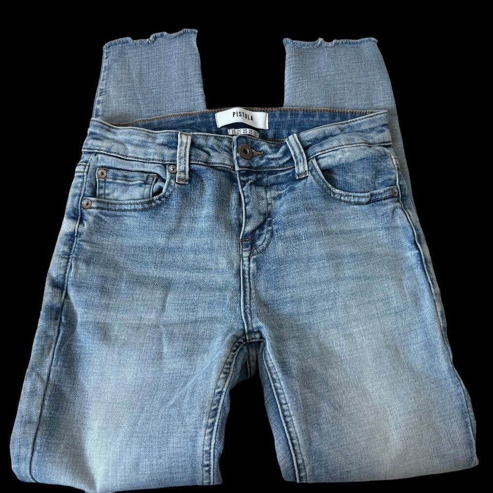 Pistola  Mid Rise Skinny‎ Crop Jeans Sz 25
